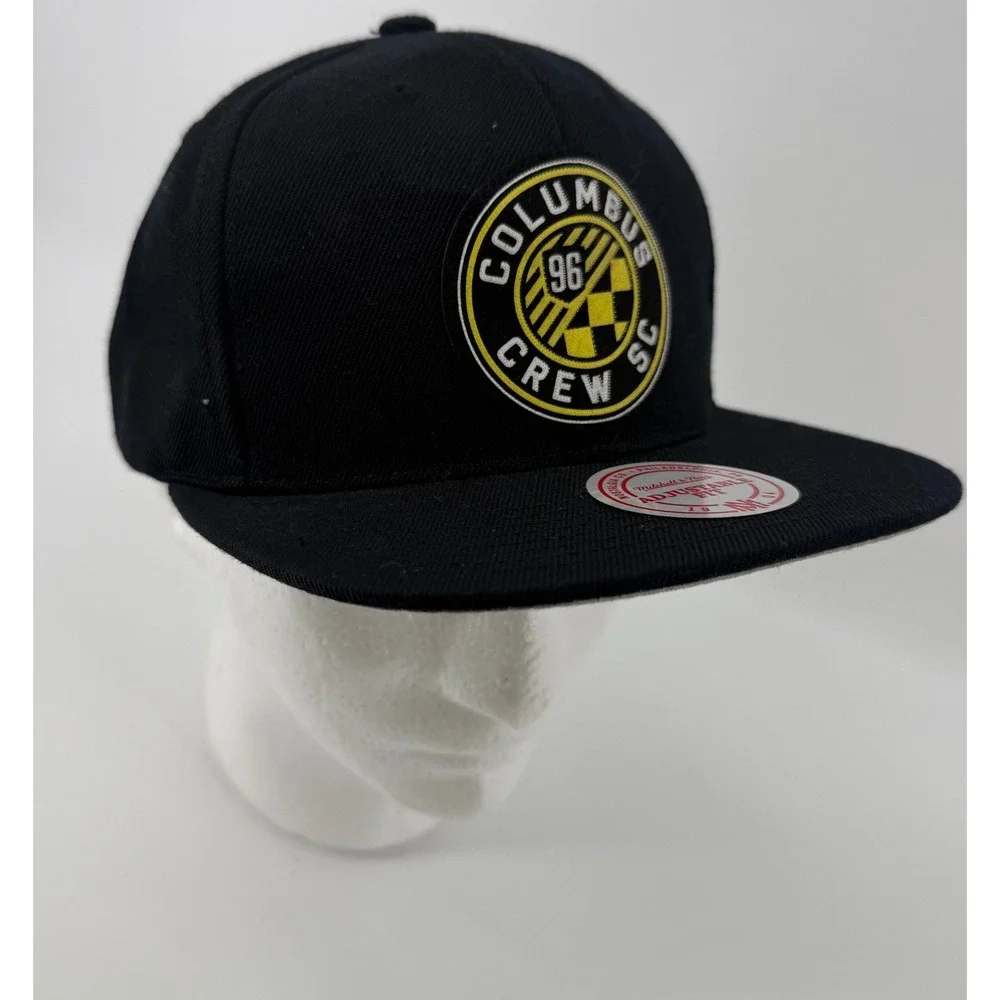 Mitchell & Ness Columbus Crew SC Snapback Hat Black MLS Soccer Adjustable Cap